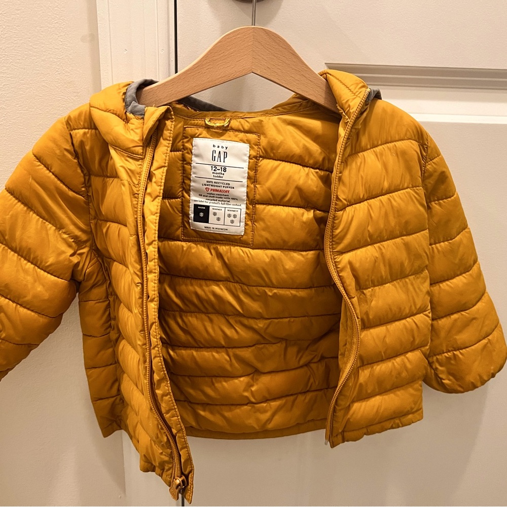 Gap yellow rain jacket